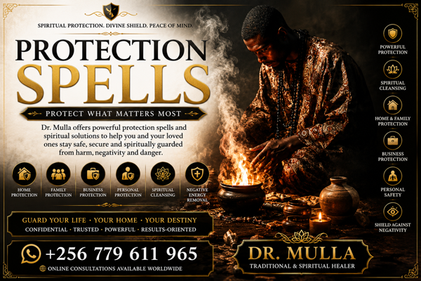 Traditional Protection Spells That Work by Dr Mulla +256 779 611 965