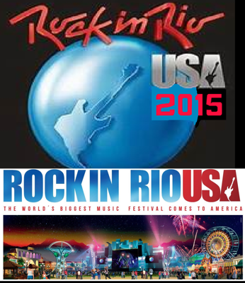 Rock in Rio U.S.A. 2015 Day #2Rock in Rio USA was a music festival held in Las Vegas, Nevada in 2015. A spin-off of Rio de Janeiro's Rock in Rio festival, it was first held on May 8 and 9, 2015 at the Las Vegas Festival Grounds—a purpose-built venue on the Las Vegas Strip developed in cooperation with the festival's organizers. It shared a similar structure and format to its Brazilian counterpart, hosting at least 120 acts for its first and only edition.