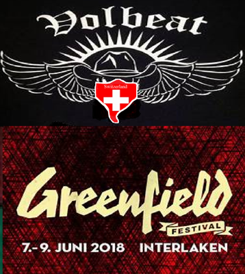 VOLBEAT Jun 07 2018Greenfield Festival 2018 Interlaken, Switzerland June 7-9, 2018