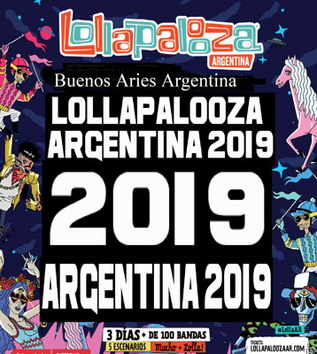 Lollapalooza Argentina 2019 de marzo de 2018. Hipódromo de San Isidro.