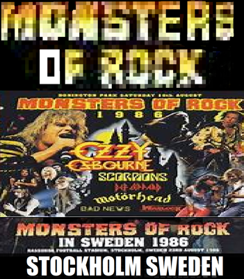 SAMonsters of Rock Sweden 1986 @ Stockholm Sweden