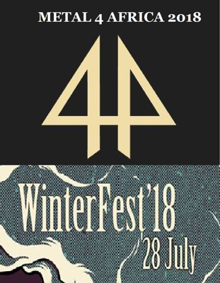 JUL 28 M4A WinterFest'18 Public · Hosted by METAL4AFRICA.COM InterestedInvite clock July 28 – July 29 Jul 28 at 4:00 PM to Jul 29 at 2:00 AM UTC+02 pin Metronome 12 Viben Avenue Brackenfell Industrial, 7560 Cape Town, Western Cape Show Map About Discussion 251 Going · 487 Interested Share this event with your friends Invite Details Thank you, Cape Town and visitors for an amazing SummerFest'18. We'll be back in 6 months with WinterFest'18 bringing together the precious ingredients: Friendship & Metal \m/  "attend" this event page to stay up to date with all developments between now and 28 July. About METAL4AFRICA.COM METAL4AFRICA.COM Entertainment Website · Cape Town, Western Cape Metal4Africa.com is a website dedicated to the advancement of African Metal as a player in the global arena! About the Venue