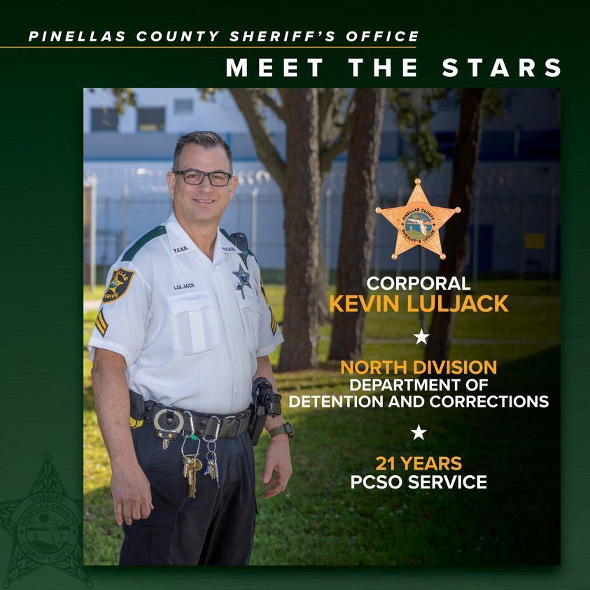 Meet Corporal Kevin Luljack - Pinellas County - U. S. First Responders  Association, Inc.
