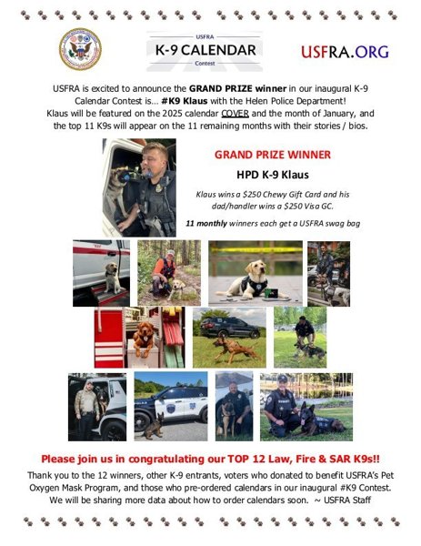 USFRA K-9 contest winners post 10sep20240001-00