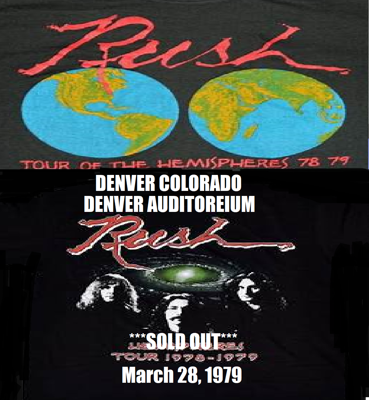 RUSH DENVER COLORADO DENVER AUDITORIUM 28.MARCH.1978 SETLIST  Anthem A Passage To Bangkok By-Tor And The Snow Dog Xanadu Something For Nothing The Trees Cygnus X-1 Hemispheres Closer To The Heart Circumstances A Farewell To Kings La Villa Strangiato 2112 (excludes “Oracle: The Dream”) Working Man Bastille Day In The Mood Drum Solo