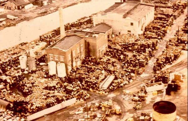 Aerial view of the Chemical Control Corporation site