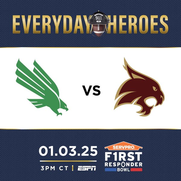 First Responder Bowl 2024 unt txs 3jan25