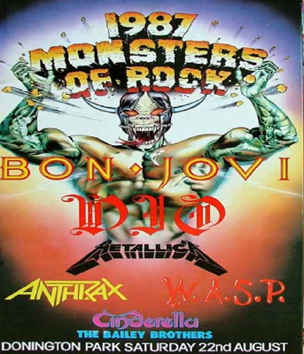 Monsters of Rock 1987 @ Castle Donington ( U.K.) 