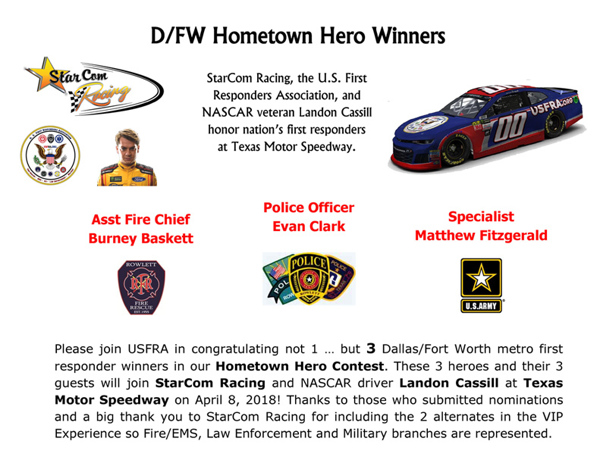 hometown hero 2018 contest TX winners 6x8