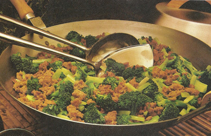 ground pork broccoli