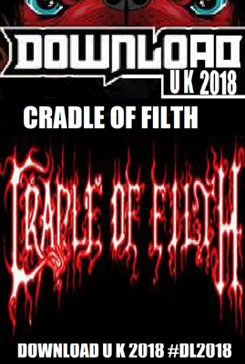 CRADLE OF FILTHY  SUNDAY SET TIME: TBA Malevolent kings of British metal. Masters of the darkest arts and crafts. Cradle Of Filth have been firmly ensconced at the forefront of the extreme music scene for the last two decades. Ever since they emerged from the lengthening Suffolk shadows in 1991, Dani Filth and his fiendish cohorts have blazed a grotesque trail across the globe, spreading their fetid gospel of obscene theatricality, pitch-black horror and exquisite musical madness, earning themselves a formidable reputation as one of the most important metal bands ever.