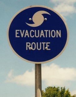 evacuation-Hurricane_evac_route_sign