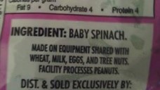 food safety label spinach crop sm