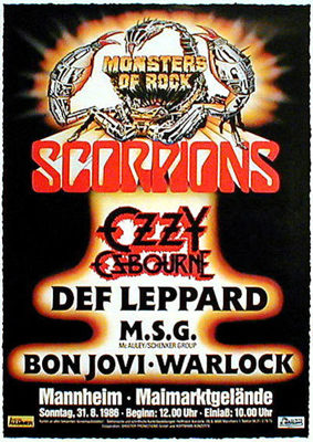 Monsters of Rock 1986 @ Mannheim Germany