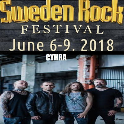 CYHRA CYHRA S SWEDEN STAGE, ONSDAG 6 JUNI, 18:30  CyHra är något av en modern metalsupergrupp, bestående av tidigare In Flames-duon Jesper Strömblad (gitarr) och Peter Iwers (bas), förre Amaranthe-sångaren Jake E och flitige trummisen Alex Landenburg (Annihilator, Luca Turilli's Rhapsody, Stratovarius med många flera). Sedan inspelningen av debutalbumet har andregitarristen Euge Valovirta (Shining) tillkommit. Nämnda debut, "Letter to myself" (2017), är ett stycke modern och högst känslosam metal som fått lysande recensioner. Medlemmarna av CyHra är veteraner, men uppenbart inte föredettingar.