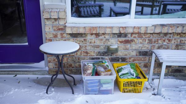 Frozen Food Outside