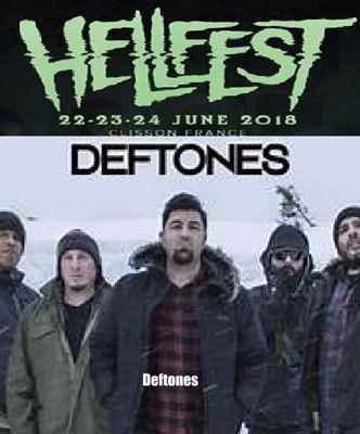 DEFTONES ALTERNATIVE METAL / NU METAL USA Formed in Sacramento, California, in 1988, consistent and critically-acclaimed alt-metal combo, the deep and delicate DEFTONES have been at the epicentre of their genre since bursting on to the scene in the mid-90s. Since its inception, they have quietly been pursuing two paths, delivering songs defined by churning, double-fisted aggression while also quietly testing the boundaries of music by incorporating elements of psychedelia and shoegaze. As a result, the band is often coined as an alternative rock band. Hellfest is proud the welcome Chino Moreno and his friends for the second time for what will surely be an incendiary performance.